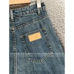 MAISON MARGIELA 2025 Early Fall Collection 👖 Indie Designer High-Waist Fringe Straight-Leg Wide Denim Pants for Women - Image 14