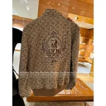 Louis Vuitton 2025 Early Fall/Winter Collection 🐵 Wool Blend Mock Neck Embroidered Letter Logo Zip-Front Jacket Loose Fit - Image 10