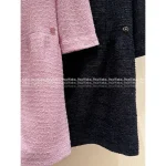 Chanel 2025 Fall/Winter Collection 🎀 Imported Wool Tweed Round Neck 3/4 Sleeve Shift Dress for Women - Image 12