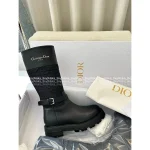 Dior 2025 Fall/Winter Collection 👢 D-Town Knee-High Equestrian Boots - Full-Grain Leather Uppers / EVA Sole - Image 11
