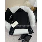 Chanel 2025 Early Fall Collection 🎀 Wool Tweed Lapel Blazer for Women - Artisan Velvet Bow Detail - Image 10