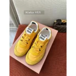 miumiu 2025 Spring/Summer Collection 🆕 Runway Style ~ Tyre Leather Sneakers 👟 Original-Grade Imported Knit Fabric / Suede Leather - 3 Colors Available - Image 21