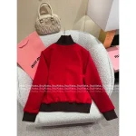 miumiu 2025 Early Fall/Winter Collection ♥️ Red Wool-Blend Cropped Puffer Jacket for Women - Image 12