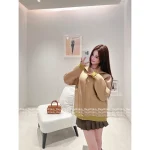 miumiu 2025 Early Fall/Winter Collection 🧥 Teddy Sherpa Hooded Letter Logo Jacket - Insulated Warm Coat - Image 3
