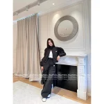 ALEXANDERWANG 2025 Early Fall Collection 🔍 Asymmetric Wave-Cut Arc Jacket / Casual Pants - Image 8