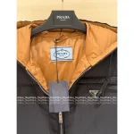 Prada 2025 AW Collection ▶️ Embroidered Badge Logo Hooded Puffer Coat - 90% White Goose Down Fill - Image 13