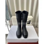 Dior 2025 Fall/Winter Collection 👢 D-Town Knee-High Equestrian Boots - Full-Grain Leather Uppers / EVA Sole - Image 9