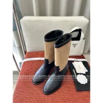 Chanel 2025 Fall/Winter Atelier Collection 👢 Patchwork Suede Mid-Calf Martin Boots for Women - Image 5