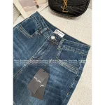 Louis Vuitton 2025 Early Fall Collection 👖 Y+ High-Waist Back Embroidered Letter Logo Straight-Leg Jeans for Women - Slimming & Lengthening - Image 14