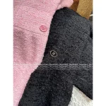 Chanel 2025 Fall/Winter Collection 🎀 Imported Wool Tweed Round Neck 3/4 Sleeve Shift Dress for Women - Image 9