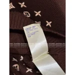 Louis Vuitton 2025 Autumn/Winter Collection 🤍 Embroidered Ingot Pattern Jacquard Logo Knit Cardigan - Full Color Range Available in Imported Kashmir Cashmere - Image 14