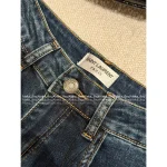 Louis Vuitton 2025 Early Fall Collection 👖 Y+ High-Waist Back Embroidered Letter Logo Straight-Leg Jeans for Women - Slimming & Lengthening - Image 13
