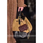 Chanel In Stock 🤎 2025 Atelier Collection Runway Style Suede & Metal Chain ⛓️ Tote - Imported Full-Y Hardware Fabric - Image 9