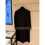 BALMAIN 2025 Fall/Winter Collection 🖤 Heavyweight Imported Australian Wool Melton Double-Breasted Mid-Length Coat for Women - Image 15