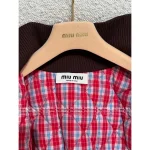 miumiu 2025 Early Fall/Winter Collection ♥️ Red Wool-Blend Cropped Puffer Jacket for Women - Image 8