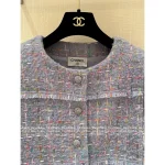 Chanel 2025 Fall/Winter Collection 💜 Lavender Purple Tweed Blazer / Pencil Skirt with Woven Pocket Detail - Image 13