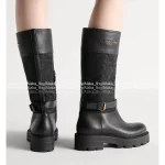 Dior 2025 Fall/Winter Collection 👢 D-Town Knee-High Equestrian Boots - Full-Grain Leather Uppers / EVA Sole - Image 6