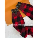 Louis Vuitton 2025 Early Fall/Winter Collection ♥️ Red Plaid Metal Button 100% Imported Wool Knit Cardigan - Image 3
