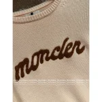 MONCLER 2025 Early Fall/Winter Collection Pink Series 🎀 Jacquard Letter Logo Round Neck Pullover - Wool/Cashmere Blend - Image 11