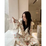 13DEMARZO X RON RON Niche Streetwear Brand 2025 Fall/Winter Collection 🐻 All-Over Bow Print & Bear Pattern Hooded Sweatshirt / Casual Joggers - Image 14