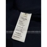 Celine 2025 Early Fall/Winter Collection 💙 Printed Letter Logo Navy Blue Pullover Hoodie for Women - Image 14