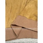 Prada 2025 Early Fall/Winter Collection 🦌 Suede & Pudding Stitch Pullover 100% Wool Sweater - Slimming V-Neck - Image 9