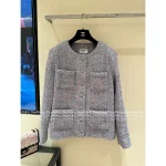 Chanel 2025 Fall/Winter Collection 💜 Lavender Purple Tweed Blazer / Pencil Skirt with Woven Pocket Detail - Image 12