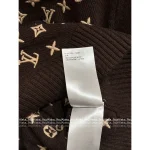 Louis Vuitton 2025 AW Collection 🐻 Embroidered Ingot Jacquard Logo Round Neck Cream-Brown Bear Pullover - 100% Imported Cashmere - Image 13