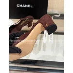 Chanel 2025 Fall/Winter Collection 🆕 Cashmere & Suede Color-Block Ballet Flats / Pumps for Women 🩰 - Image 12