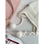 miumiu 2025 Early Fall/Winter Collection 🎩 Adorable Pom-Pom Pendant Cashmere Knit Beanie / Ushanka Hat - Image 18