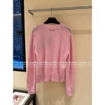Vivienne Westwood 2025 Early Fall/Winter Collection 🪐 Saturn Jacquard Logo Round Neck Wool Knit Cardigan for Women - Image 11