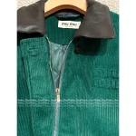 miumiu 2025 Early Fall/Winter Collection 🍏 Vintage Corduroy Green Pocket Lapel Bomber Jacket / Metal Belt Midi Skirt - Image 10