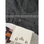 Prada 2025 Early Fall/Winter Collection ☑️ Gray Wool Blend High-Waist Pleated Skirt for Women - Image 16