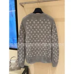 Louis Vuitton 2025 Autumn/Winter Collection 🤍 Embroidered Ingot Pattern Jacquard Logo Knit Cardigan - Full Color Range Available in Imported Kashmir Cashmere - Image 10