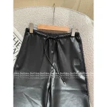 Loewe 2025 Early Fall Collection 🔍 Must-Have for Cool Girls! Vegan Leather PU Black Leather Jacket / Casual Leather Pants - Image 17