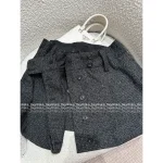 Prada 2025 Early Fall/Winter Collection ☑️ Gray Wool Blend High-Waist Pleated Skirt for Women - Image 15