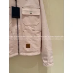 Louis Vuitton 2025 Early Fall Collection 🌸 Pharrell Williams Collaboration Celebrity Same Style Heavy Enzyme Wash Sakura Pink Lapel Denim Jacket - Image 4