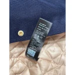 Celine 2025 Early Fall/Winter Collection ☑️ Hooded False Two-Piece Construction Embroidered Letter Logo Corduroy Quilted Cotton Coat - Image 9