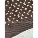Louis Vuitton 2025 AW Collection 🐻 Embroidered Ingot Jacquard Logo Round Neck Cream-Brown Bear Pullover - 100% Imported Cashmere - Image 11