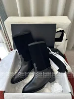 Chanel 2025 Fall/Winter Atelier Collection 👢 Patchwork Suede Mid-Calf Martin Boots for Women - Image 25