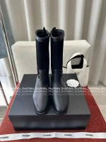 Chanel 2025 Fall/Winter Atelier Collection 👢 Patchwork Suede Mid-Calf Martin Boots for Women - Image 24