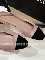 Chanel 2025 Fall/Winter Collection 🆕 Cashmere & Suede Color-Block Ballet Flats / Pumps for Women 🩰 - Image 26