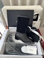Chanel 2025 Fall/Winter Atelier Collection 👢 Patchwork Suede Mid-Calf Martin Boots for Women - Image 23