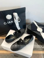 Chanel 2025 Early Fall Collection 🎀 Butterfly Ballet Flats / Pumps for Women - Jennie's Same Style, Imported Genuine Lambskin - Image 26