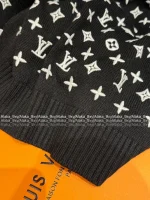 Louis Vuitton 2025 Autumn/Winter Collection 🤍 Embroidered Ingot Pattern Jacquard Logo Knit Cardigan - Full Color Range Available in Imported Kashmir Cashmere - Image 24