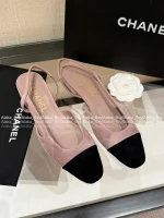 Chanel 2025 Fall/Winter Collection 🆕 Cashmere & Suede Color-Block Ballet Flats / Pumps for Women 🩰 - Image 23