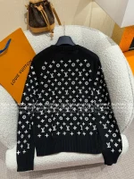 Louis Vuitton 2025 Autumn/Winter Collection 🤍 Embroidered Ingot Pattern Jacquard Logo Knit Cardigan - Full Color Range Available in Imported Kashmir Cashmere - Image 23