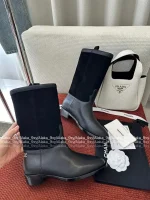 Chanel 2025 Fall/Winter Atelier Collection 👢 Patchwork Suede Mid-Calf Martin Boots for Women - Image 19