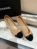 Chanel 2025 Early Fall Collection 🌈 Imported Calfskin Leather Bow-Tie Mary Jane Flats for Women - Balletcore Style - Image 33