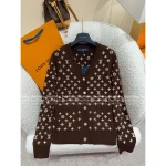 Louis Vuitton 2025 Autumn/Winter Collection 🤍 Embroidered Ingot Pattern Jacquard Logo Knit Cardigan - Full Color Range Available in Imported Kashmir Cashmere - Image 20